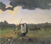 The Hay Harvest (mk09) Giovanni Segantini